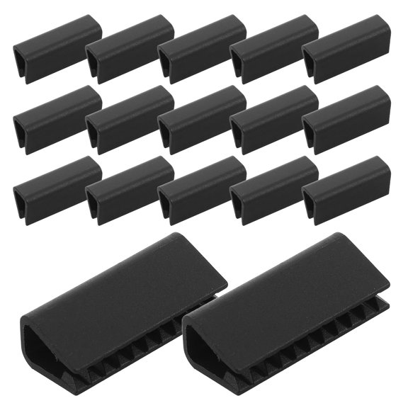 OULII 100Pcs Universal Car Floor Mat Clips Black Plastic Footwell Retainers for Stable Installation