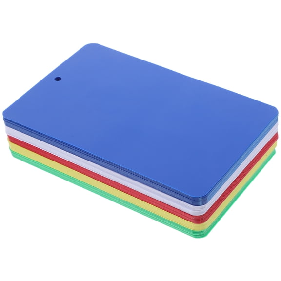 OULII 100Pcs Plastic Shipping Tags with Waterproof Design for Pricing and Clothing Labels