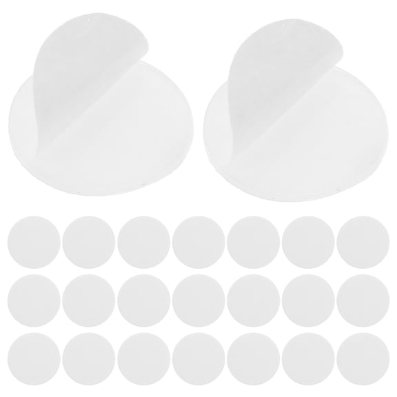 OULII 100Pcs White Double Sided Tape Circles for Dash Cam Windshield Car Mount Secure Bond
