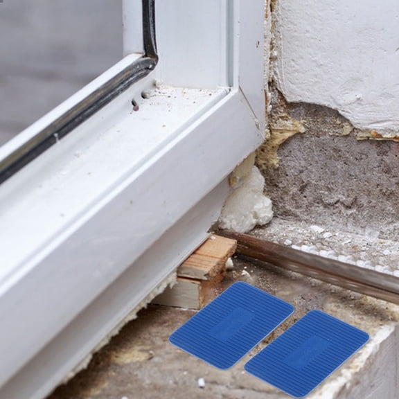 OULII 100Pcs Plastic Flat Shims for Patio Slabs Window Door Load Support