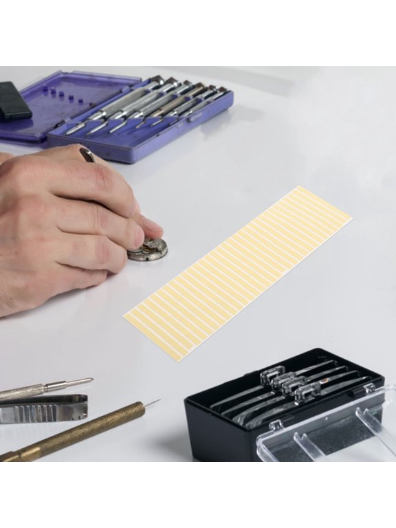 Khaki Watch Repair Tape, Ultra Thin, Waterproof, Strong Adhesion, Precut, 6Sheets