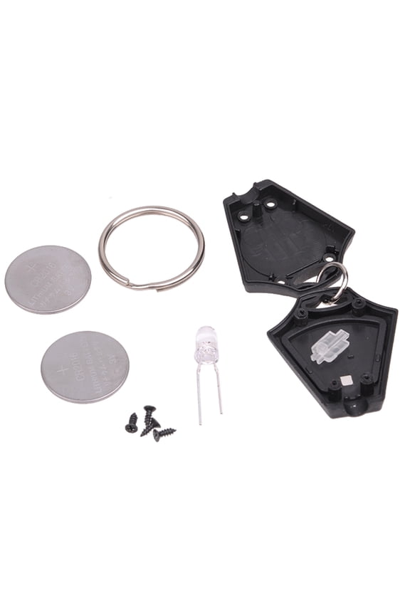 Black LED Light Keychain Water Resistant for Keys 10Pcs