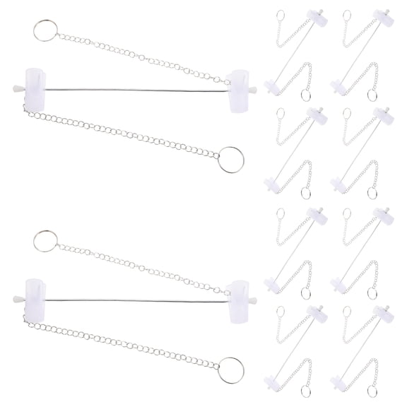OULII Gold Clothes Rack Silver Plastic 10pcs