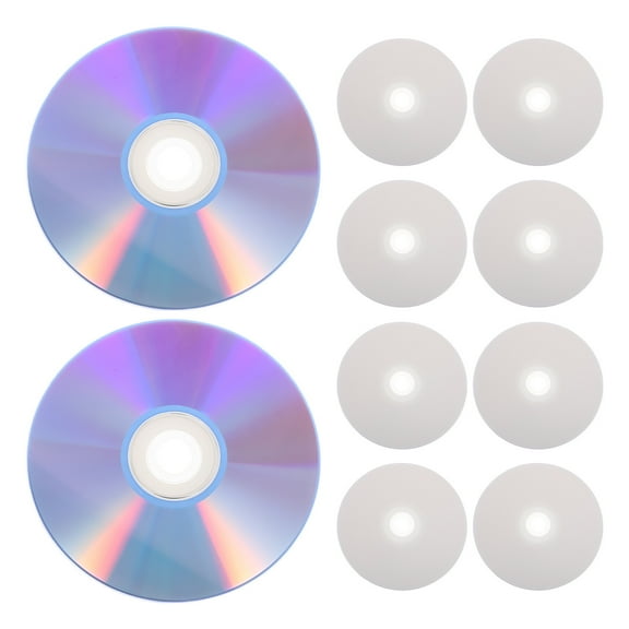 OULII Blank Cd-Rw Discs High Capacity Data Storage Plastic 10Pcs