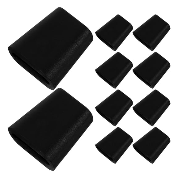 OULII 10Pcs Black Plastic Feet Sink Protectors for Kitchen Sink Rack Durable Stable Universal Fit Accessories