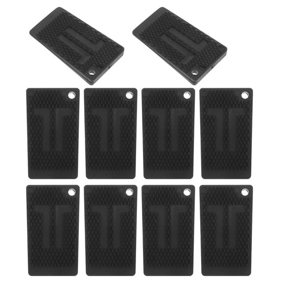 OULII 10Pcs Furniture Shims Plastic Leveling Pads for Home Use Adjustable Feet Stabilizers Black