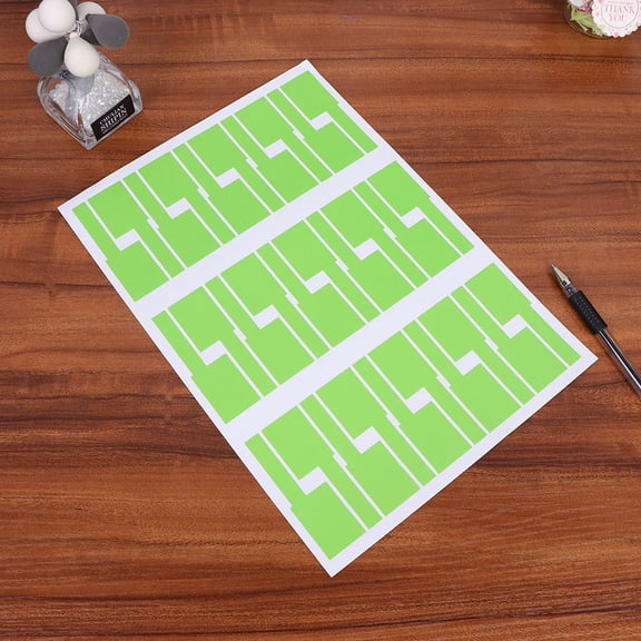 OULII 10Pcs Green Indoor Cable Label Stickers for Network Computer Phone USB Identification
