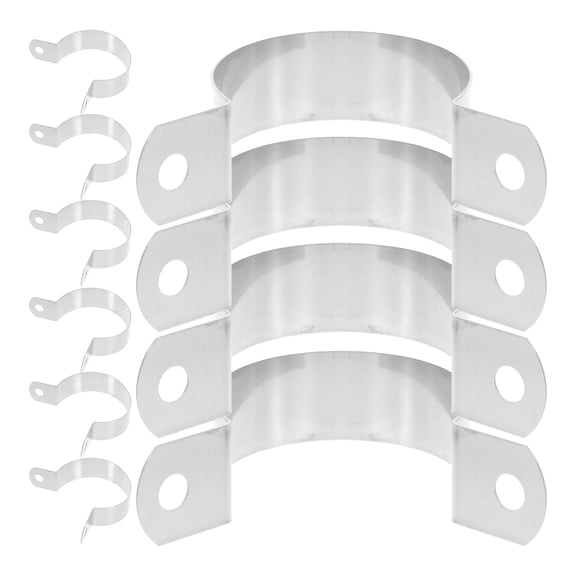 OULII 10Pcs Durable Stainless Steel Pipes Mount Clamp for Industrial Plumbing