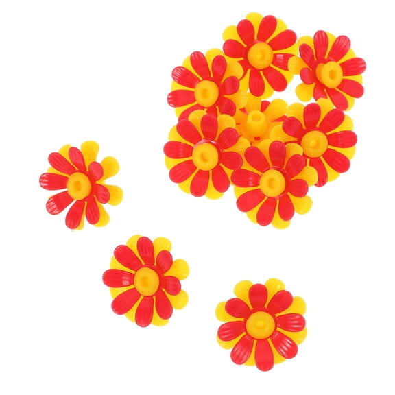 OULII 10Pcs Replacement Flower Feeding Ports for Hummingbird Outdoor Feeders