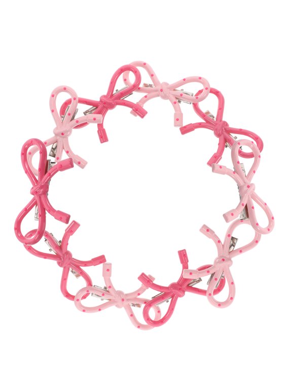 10Pcs Polka Dot Bow Hair Clips, Elegant Barrettes for Women and Girls, Stylish Hair Accessories for Seasonal Wear
