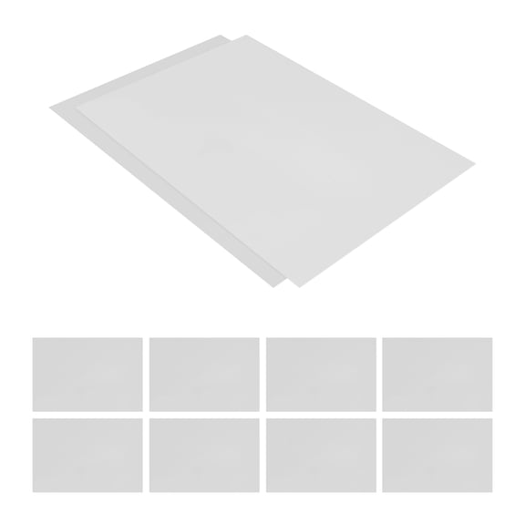 OULII 10Pcs Beige Translucent Plastic Template Sheets for DIY Craft Stencil Projects