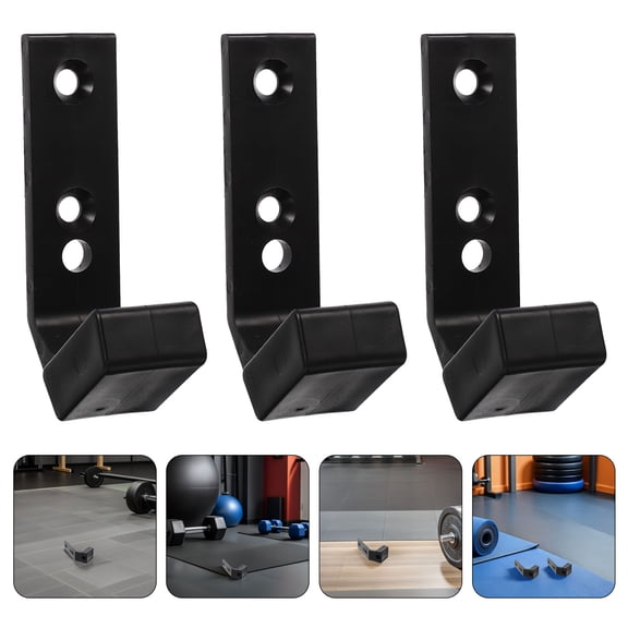 OULII 10Pcs Power Rack J Hooks Durable Plastic Barbell Storage Attachment for Home Gym