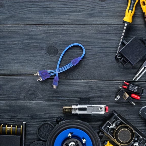 OULII 10Pcs Rca Y Splitter Cable for Speaker and Amplifier Use with Oxidation Resistant Connectors