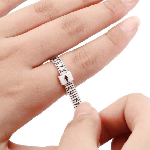 OULII Ring Gauge Durable Pe White Smooth Surface for Wedding 10Pcs