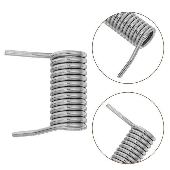 OULII 10Pcs Self Closing Door Hinge Torsion Spring Plated Silver Auto Closing Smooth Low Noise