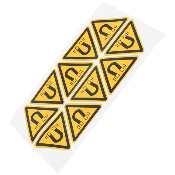 OULII 10pcs Equipment Emergency Stop Label Sticker For Machinery Operators With Waterproof Plastic Design