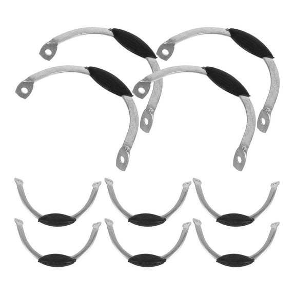 OULII Black Stainless Steel Pot Handle Replacement for Sauce Pan Wok Steamer 10Pcs