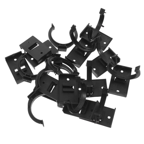 OULII 12Sets Black Plastic Cabinet Leveler Leg Plinth Clips Easy Fixing Kickboard Clips for Kitchens