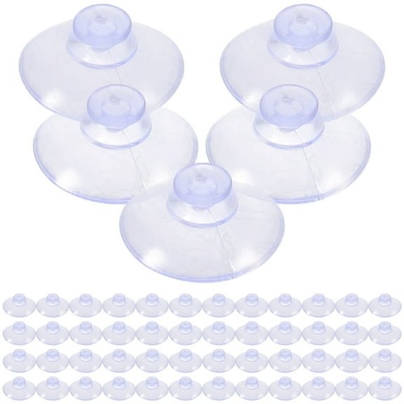 OULII 120Pcs Transparent PVC Plastic Window Suckers for Glass Easy Installation