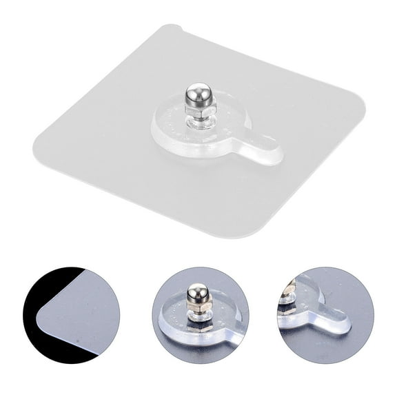 OULII 12Pcs Invisible Picture Hooks Easy Install Transparent Wall Hooks