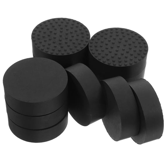 OULII 12Pcs Black Rubber Planter Risers with Shock Absorption for Patios Decks and Garden Use