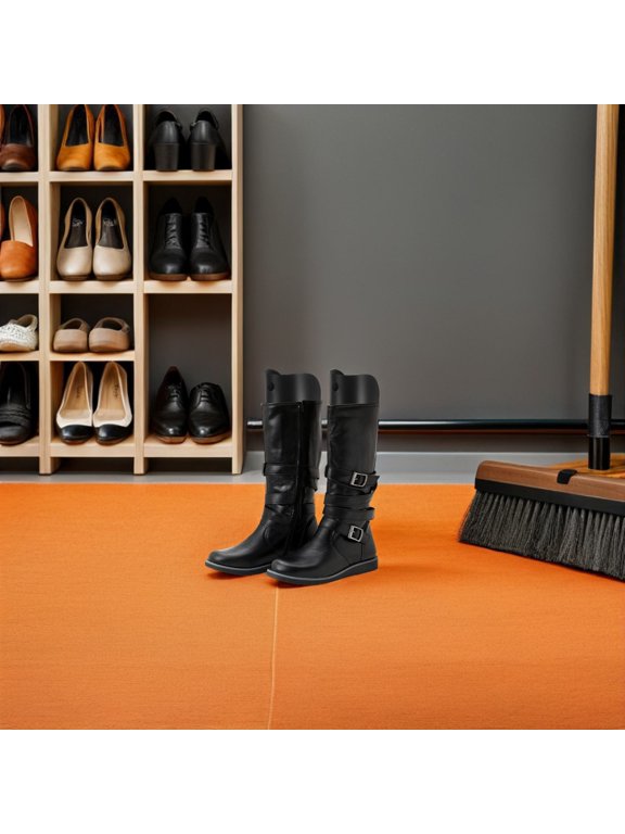 Tall Boot Inserts Black Plastic for Shape and Crease Prevention 12Pcs