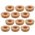 thumbnail image 1 of OULII 12Pcs Khaki Cork Lids with Hole for Mason Jars Terrariums and Hydroponic Vases, 1 of 7