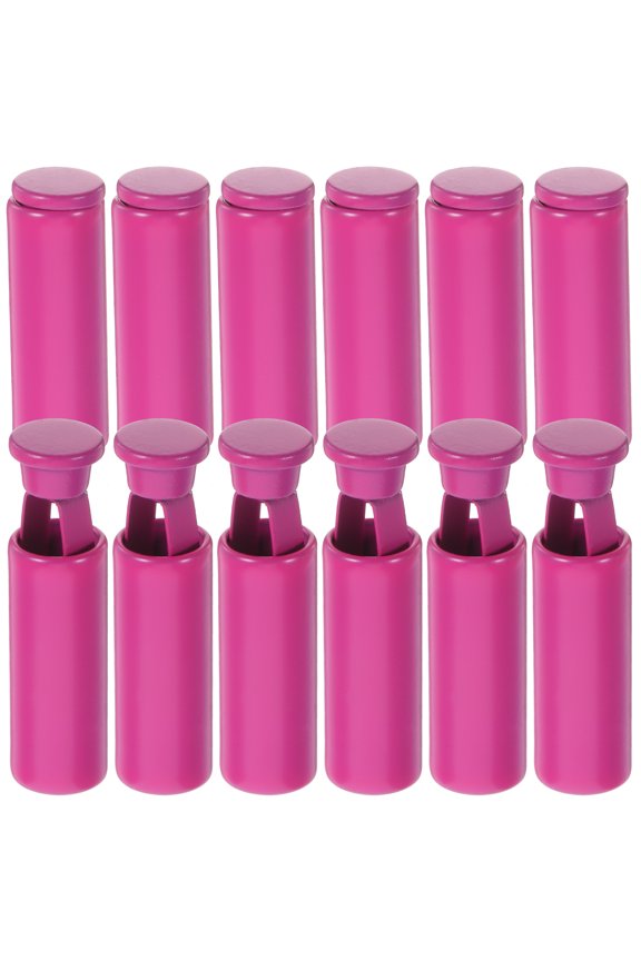 12Pcs Rosy Metal Drawstring End Caps Zinc Alloy Cord Ends for Hoodies and Sports Clothing