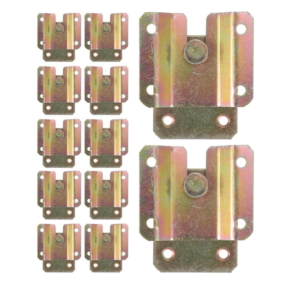 OULII 12Pcs Easy Install Golden Flush Mount Brackets Heavy Duty Picture Hanging Hardware
