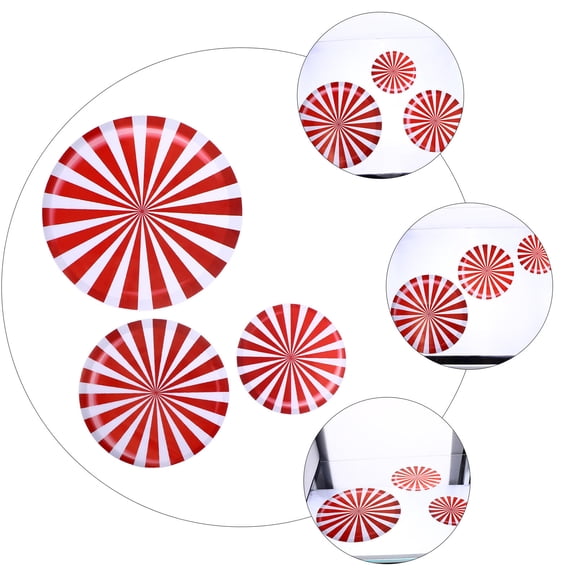 OULII 12Pcs Creative Candy Wall Sticker Assorted Color DIY Removable Wall Adhesive Decor