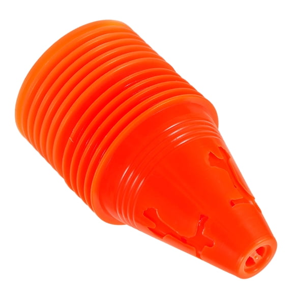 OULII Set of 12 Compact Orange Training Cones with Flat Stable Base for Sports Drills and Agility Practice