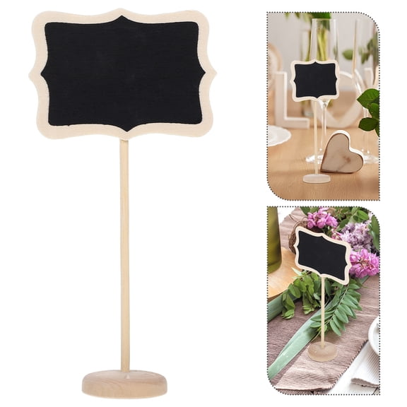 OULII 15-Piece Small Chalkboard Stand Signs with Writable for Events, Message Boards, Party Labels, and Decorations