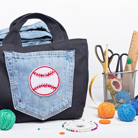 OULII 15Pcs Iron on Baseball Patches Decorative Embroidery for Clothes and Hats