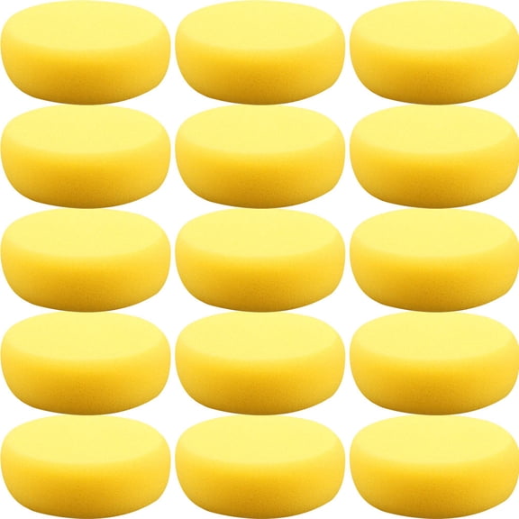 OULII 15Pcs Portable Yellow Paint Sponges with Supple Texture for Artistic Painting