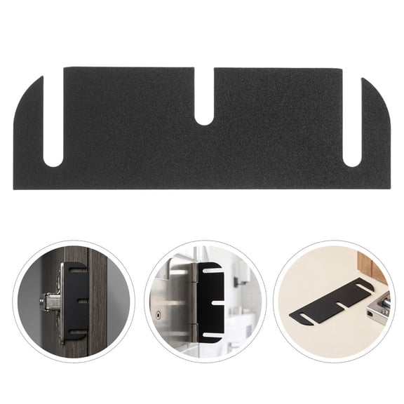 OULII 15pcs Black Hinge Shims for Door Alignment, 3.5 Inch Spacers