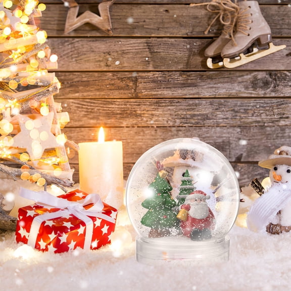 OULII 15pcs Transparent Snow Globe Pack for Crafting DIY Projects for Artists