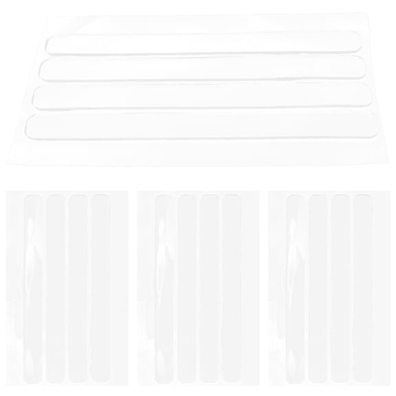 OULII 16Pcs Silicone Bumpers Self Adhesive Clear Door Bumpers for Cabinet Fridge Wall Protection