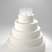 OULII 1PC Cake Decoration Crown in Silver Iron for Kids and Birthday Events