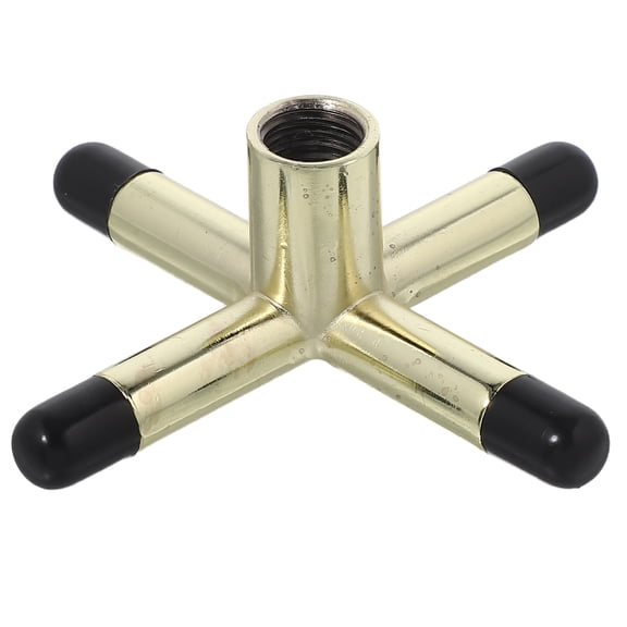 OULII Alloy Metal Pool Cue Holder with Cross Design and Rubber Base for Home Use