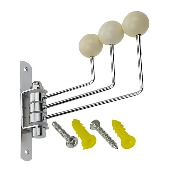 OULII 1-Pack Wooden Coat Rack Hooks with Stainless Steel, Rust-Resistant, for Home, Office, Bathroom Use