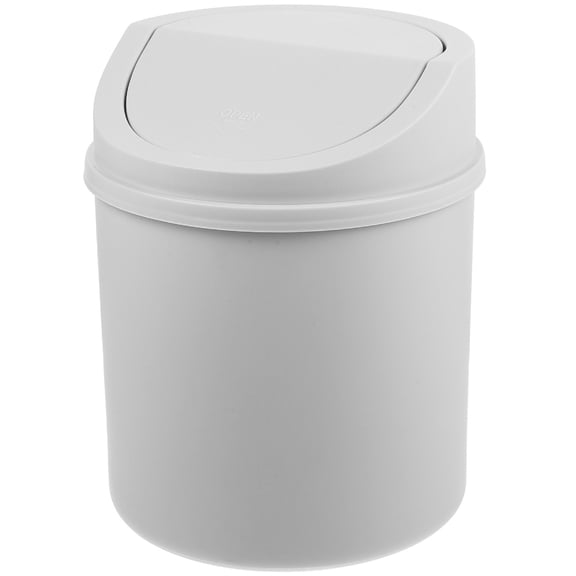 OULII Trash Can Grey Plastic 1Set For Home Use