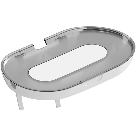 OULII Modern Grey ABS Wall-Mounted Kitchen Outlet Shelf and Clutter Organizer for Efficient Space Saving