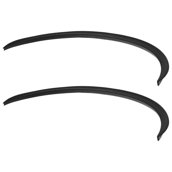 OULII 1Pair Adhesive Black Car Mudguard Stickers Wheel Arch Protector for Weather Resistant Use