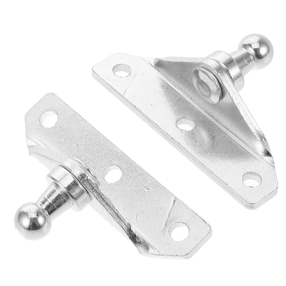OULII 1Pair Durable Plated Silver Metal 10Mm Ball Mounting Bracket for Gas Strut Lift Support in Mechanical Engineering