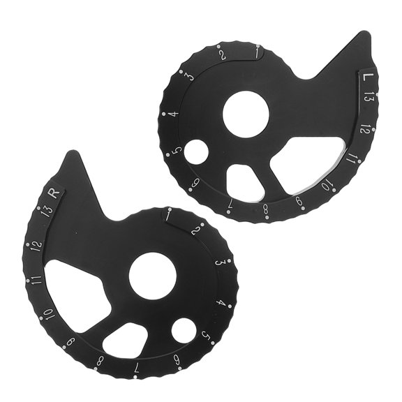 OULII 1Pair Precision Motorcycle Chain Tensioner Black Metal Adjustable Axle Chain Tightener