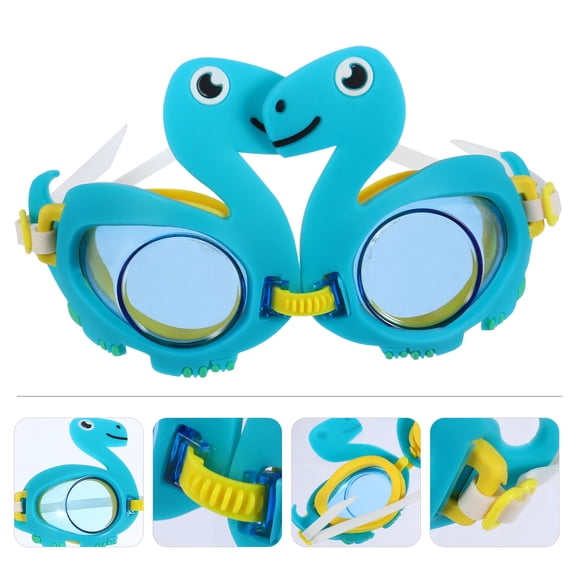 OULII 1Pc Anti Fog Dinosaur Swimming Goggle with UV Protection for Kids Swimming Equipment