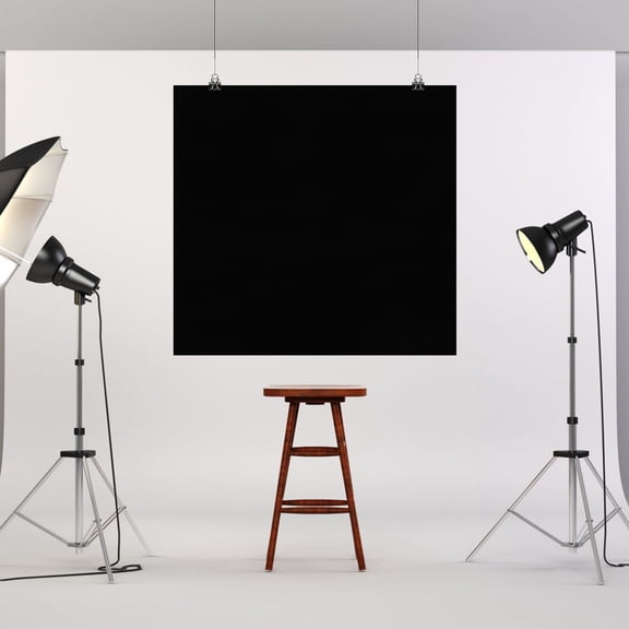 OULII 1Pack Backdrop Photography Velvet Black Background for Video Recording