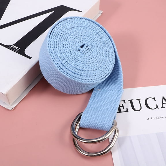 OULII 1Pc Blue Resistance Hip Band for Yoga Exercise Stretching with Durable Material for