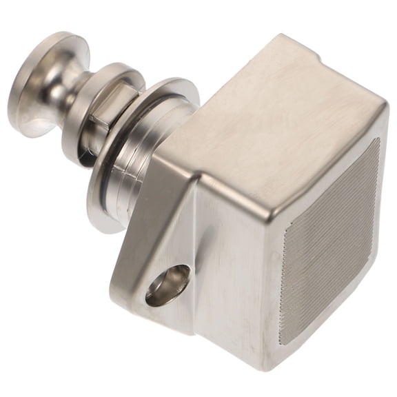 OULII Button Handle Lock for Cabinet Door, Plated Zinc Alloy, Secure and Design