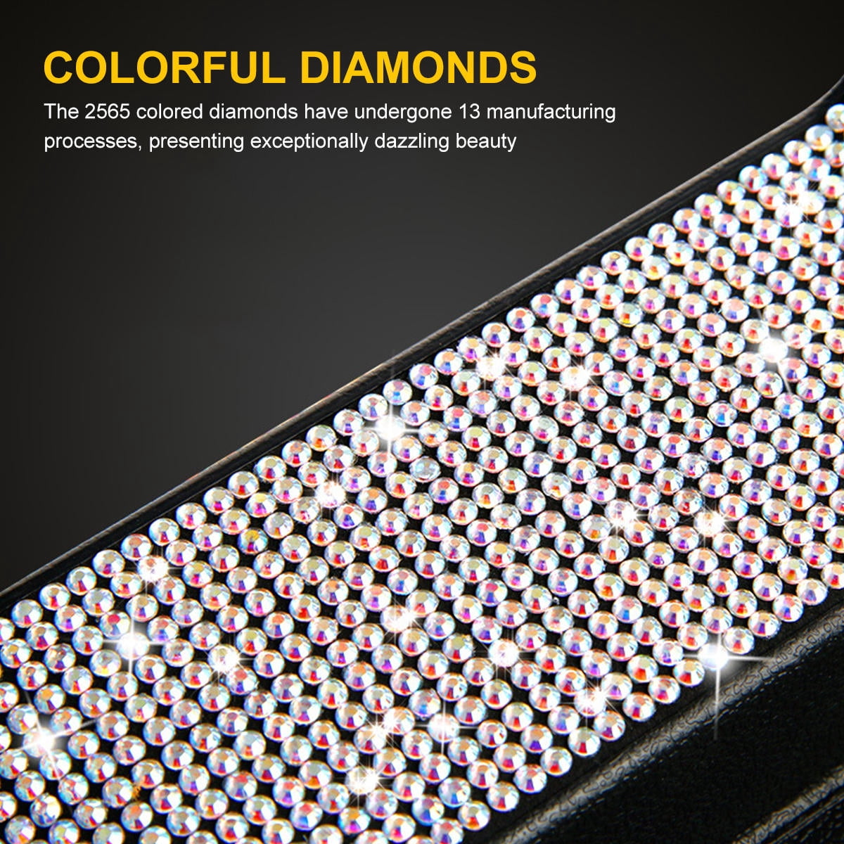 OULII Microfiber Car Seat Gap Catcher Storage Holder with Rhinestones ...